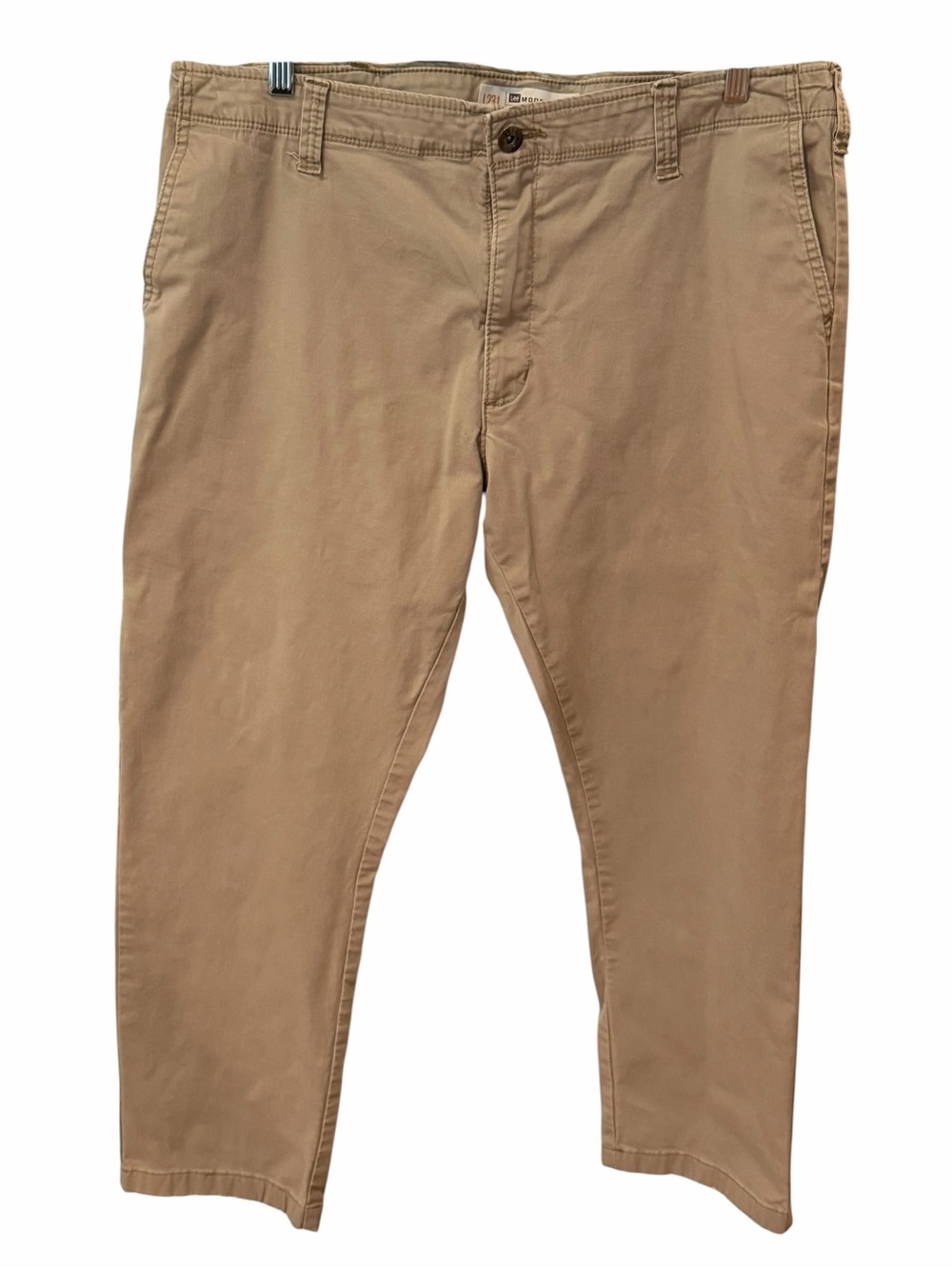 Lee Modern Series L231 Slim Fit Tapered Chino Pants Khaki Tan 40x30 Hemmed